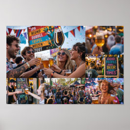 Poster Cartaz do Festival de Cerveja Artesanal Belga