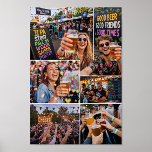 Poster Cartaz do Festival de Cerveja de Verão Belga Vibes