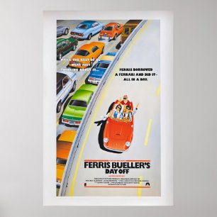 Poster Cartaz do filme Ferris Bueller's Day Off Vintage