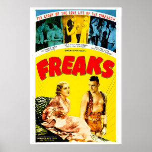 Poster Cartaz do filme Freaks 1932 Clássico Cinema Hollyw