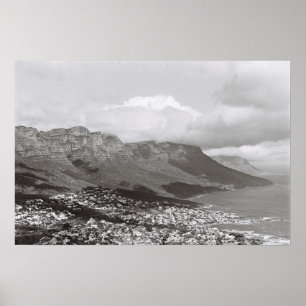 Póster Cartaz do filme Monocromático Cape Town 12 Apóstol