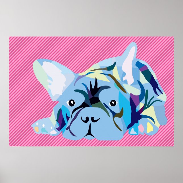 Póster Cartaz do Frenchie (Frente)