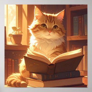 Poster Cartaz do Gato Cozido para Leitura