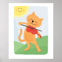 Cartaz do Gato e o Violino