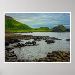 Poster Cartaz do Giant's Causeway Arte Costeira Irlande