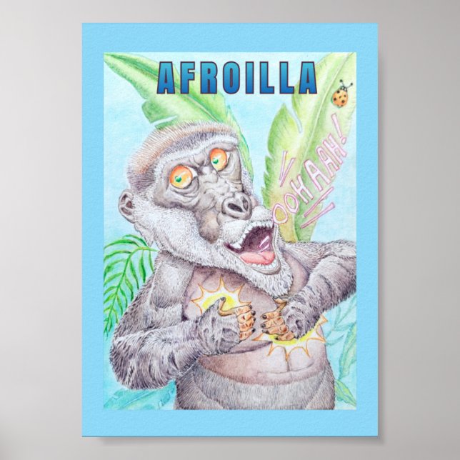 POSTER CARTAZ DO GORILA AFRO (Frente)
