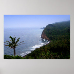 Poster Cartaz do Hawaii Vista do Pulolu