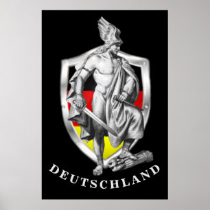 Poster Cartaz do Hermann Arminius da Alemanha Deutschland