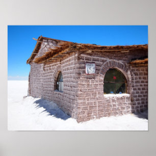 Póster cartaz do hotel de sal Uyuni