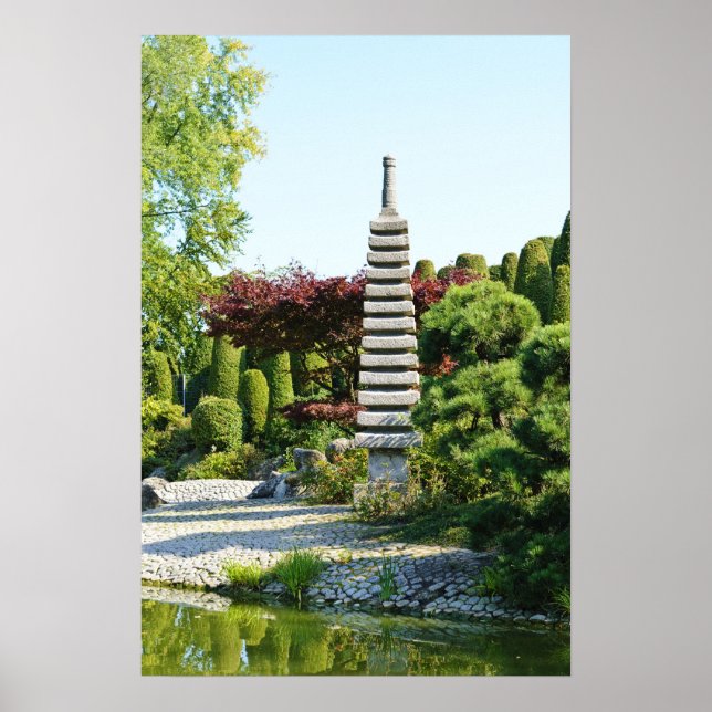 Poster Cartaz do Jardim Japonês (Frente)