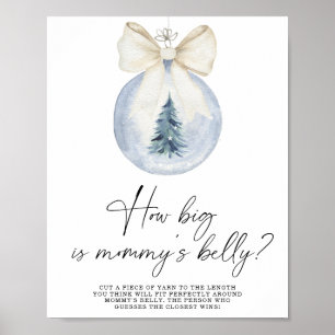 Poster Cartaz do jogo do tamanho da barriga da mamãe no i