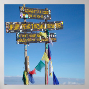 Poster Cartaz do Kilimanjaro