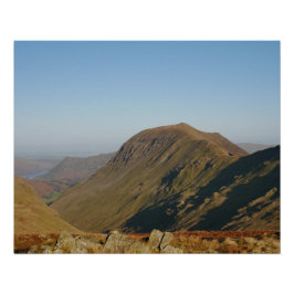 Póster Cartaz do Lago St Sunday Crag Lake District