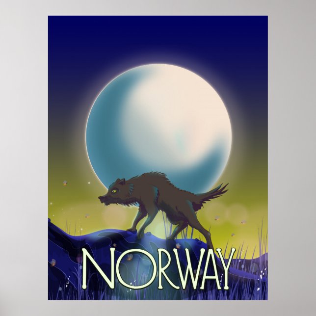 Poster Cartaz do Lobo da Noruega (Frente)