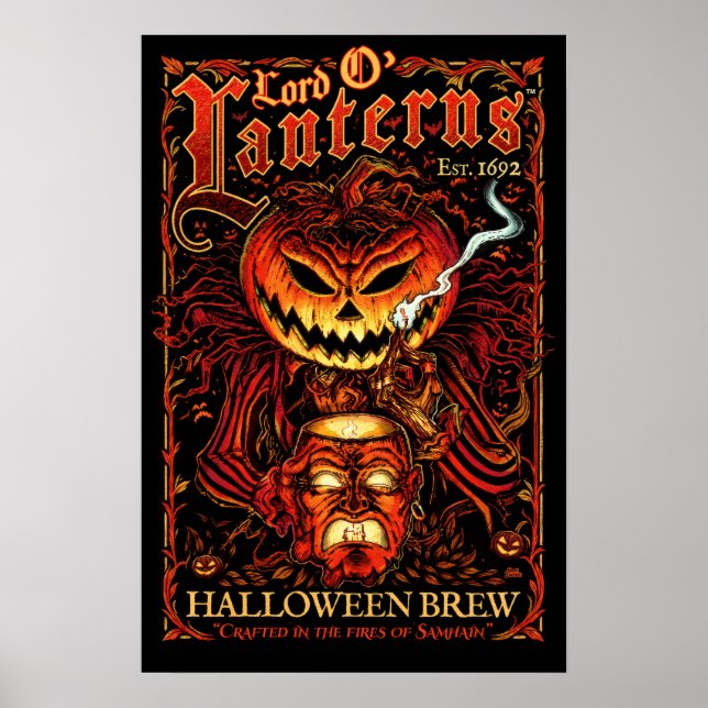 Poster Cartaz do Lorde das Lanternas – Rótulo da Cerveja  (Frente)
