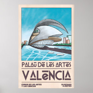 Poster Cartaz do Marco de Valência Palau de Les Arts