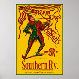Poster cartaz do Mardi Gras