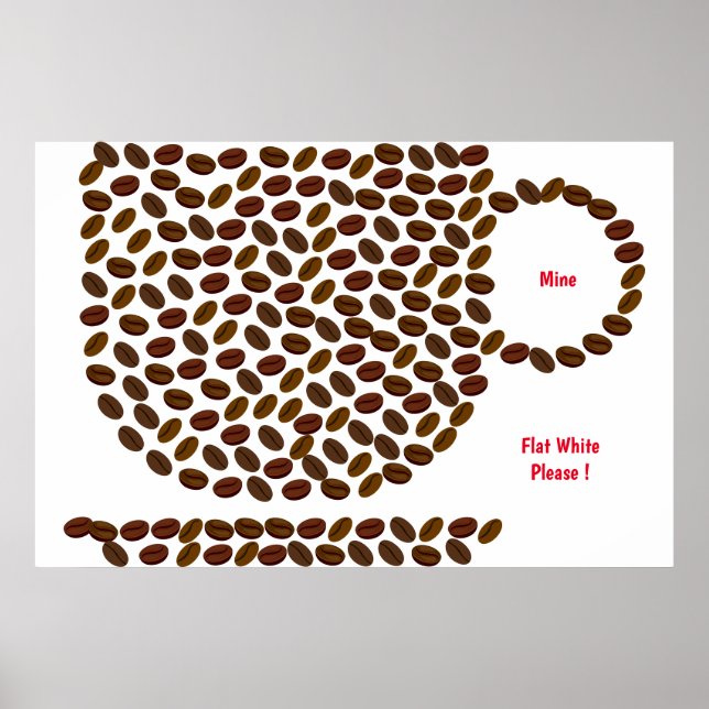 Poster Cartaz do Meu Tipo de Café (Frente)