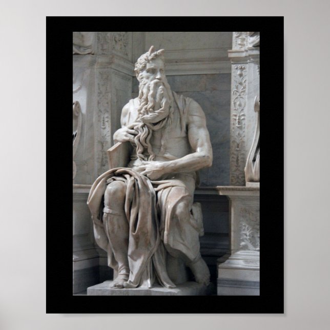 Poster Cartaz do Moisés de Michelangelo (Frente)