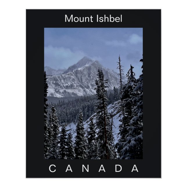 Póster Cartaz do Monte Ishbel Canadá (Frente)