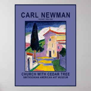 Poster Cartaz do Museu da Igreja de Carl Newman com uma Á