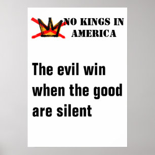 Poster Cartaz do No Kings - O mal vence quando os bons fi