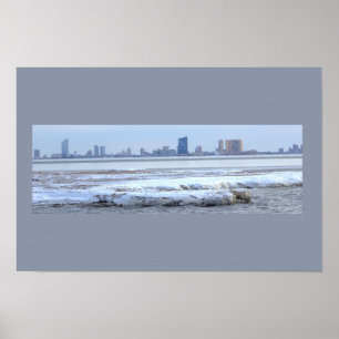 Poster Cartaz do Oceano Atlântico Congelado