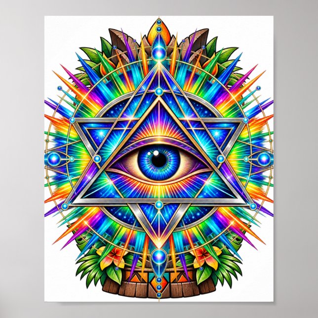 Poster Cartaz do Olho Chevron Azure (Frente)