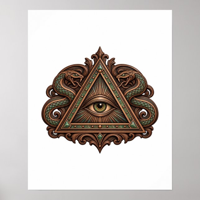 Poster Cartaz do Olho do Serpent Scroll (Frente)