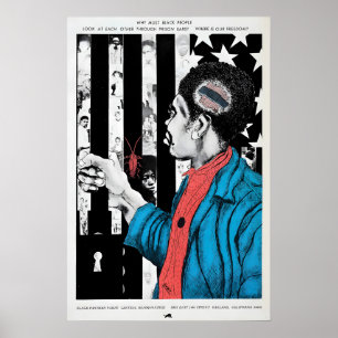 Poster Cartaz do Pantera Negra dos anos 1970 - Onde está 