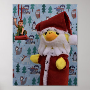 Poster Cartaz do Papai Noel do Danny Duck