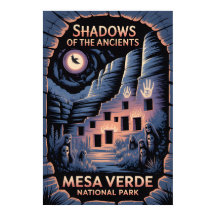 Cartaz do Parque Nacional Assombrado Mesa Verde
