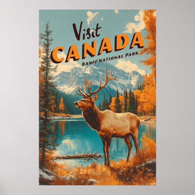 Poster Cartaz do Parque Nacional Banff Canadá (Frente)