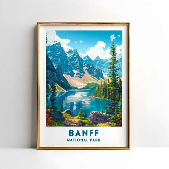Poster Cartaz do Parque Nacional Banff Canadá (Criador carregado)