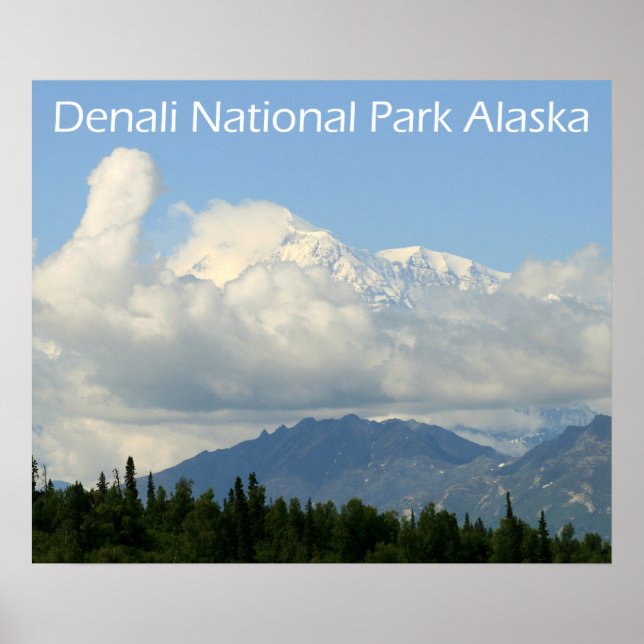Poster Cartaz do Parque Nacional Denali (Frente)