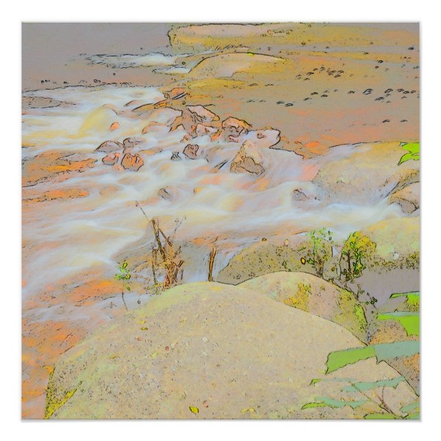 Póster Cartaz do Pastel Stream (Frente)