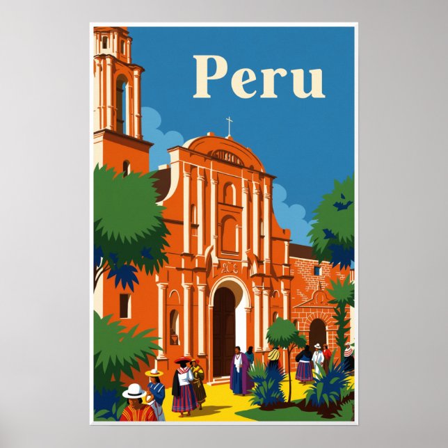 Poster Cartaz do Peru (Frente)