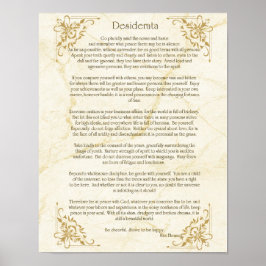 Poster Cartaz do Poema Desiderata de Max Ehrmann