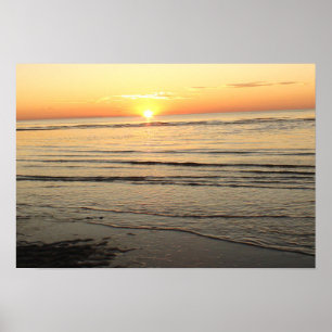 Póster Cartaz do Pôr do Sol de Martha's Vineyard