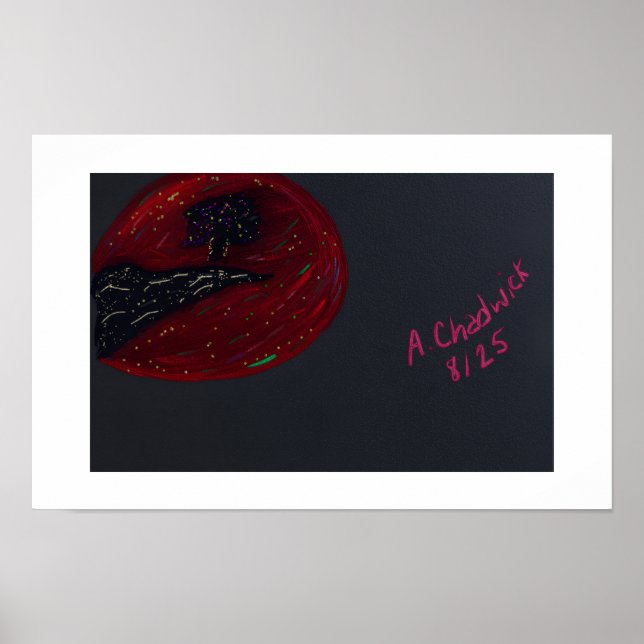 Poster Cartaz do Quadrado da Noite ao Luar de Lua de Sang (Frente)