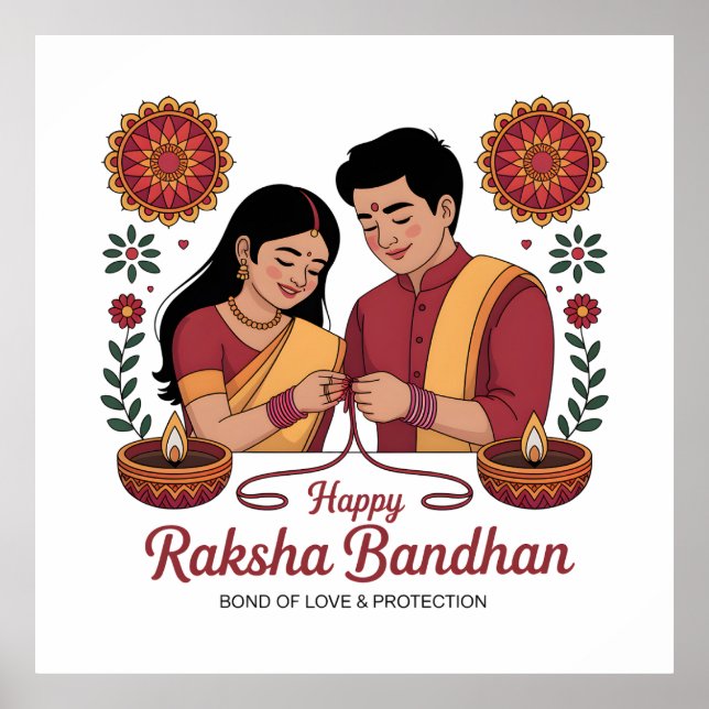 Poster Cartaz do Raksha Bandhan (Frente)
