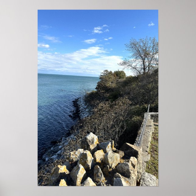 Poster Cartaz do Rhode Island Cliff Walk (Frente)