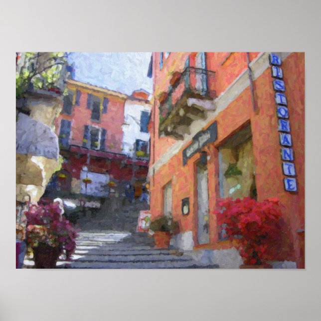 Poster Cartaz do Ristorante Bilacus, Bellagio (Frente)