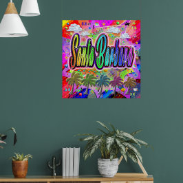 Poster Cartaz do Santa Barbara Vista Express