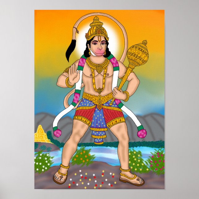 Poster Cartaz do Senhor Hanuman (Frente)