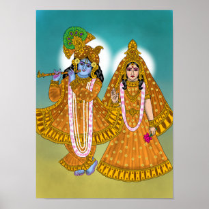 Poster Cartaz do Senhor Krishna