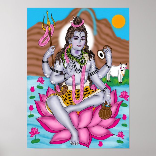 Poster Cartaz do Senhor Shiva (Frente)