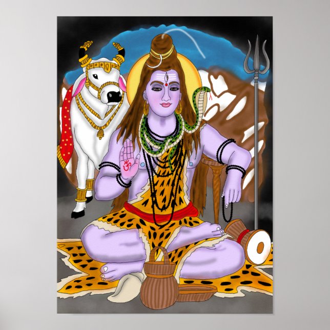 Poster Cartaz do Senhor Shiva (Frente)