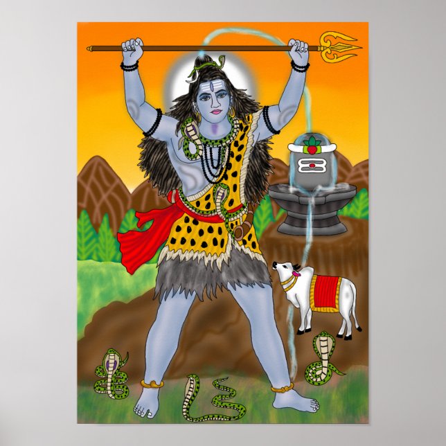 Poster Cartaz do Senhor Shiva (Frente)