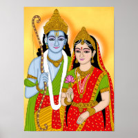 Cartaz do Senhor Sitaram – Arte Divina para Parede